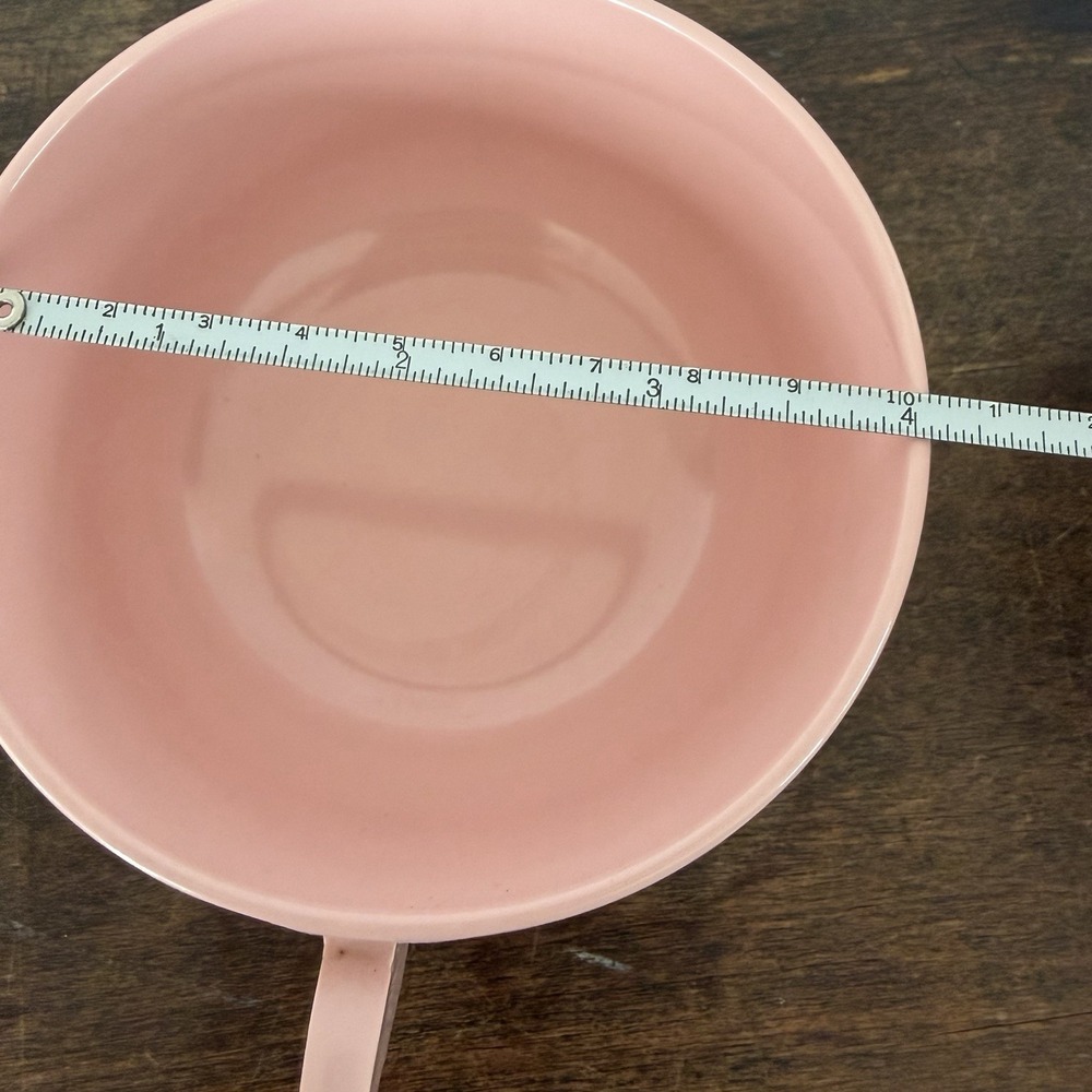 Vintage Miramar Melmac Pink Melamine Creamer Sugar Bowl & 4 Cups MCM Set - Picture 10 of 10